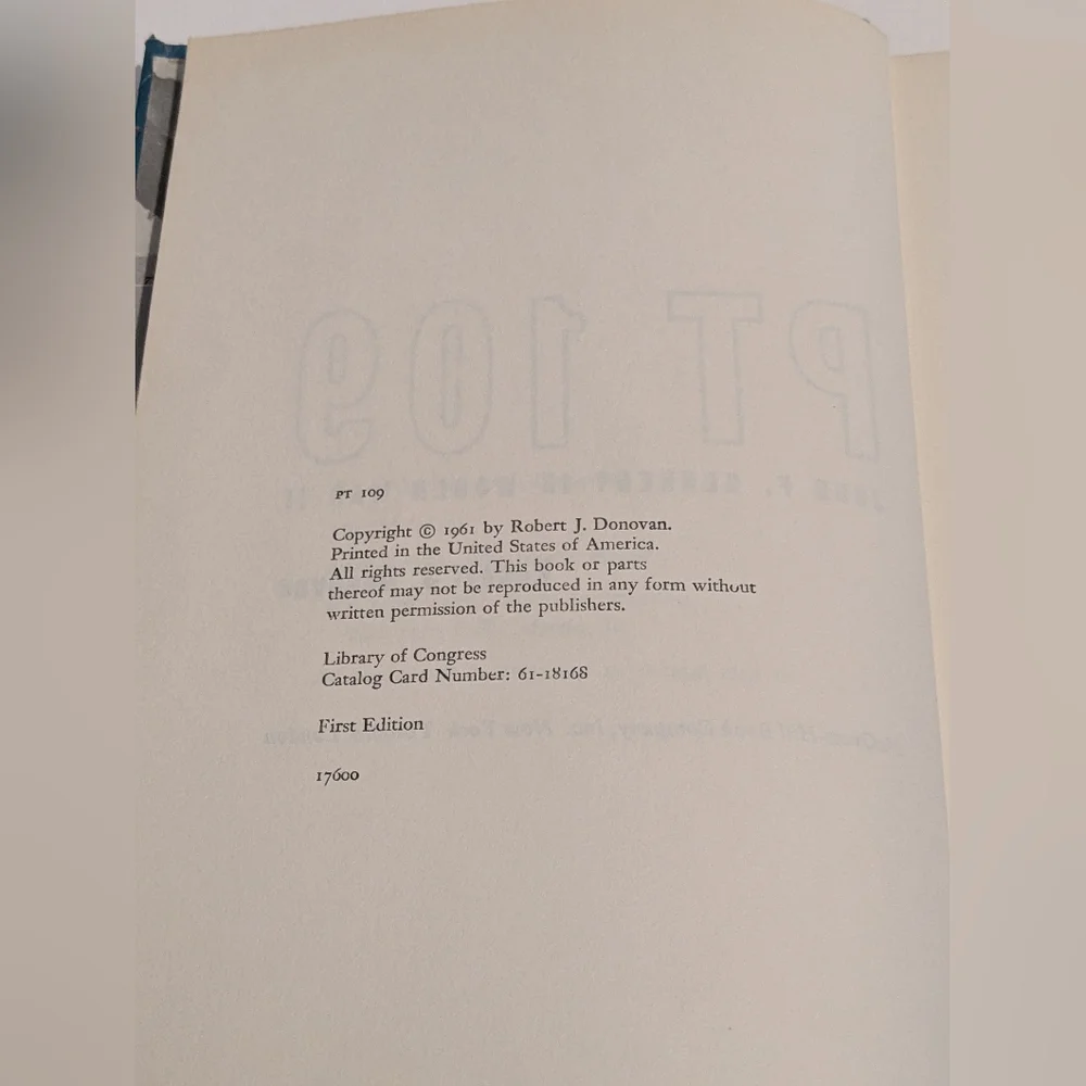 First Edition PT 109 - John F. Kennedy in World War II by Robert J. Donovan 1961 - Picture 7 of 9